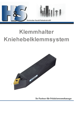 Aussdrehhalter mit Kniehebelklemmsystem
