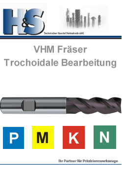 VHM Fräser Trochoidale Bearbeitung